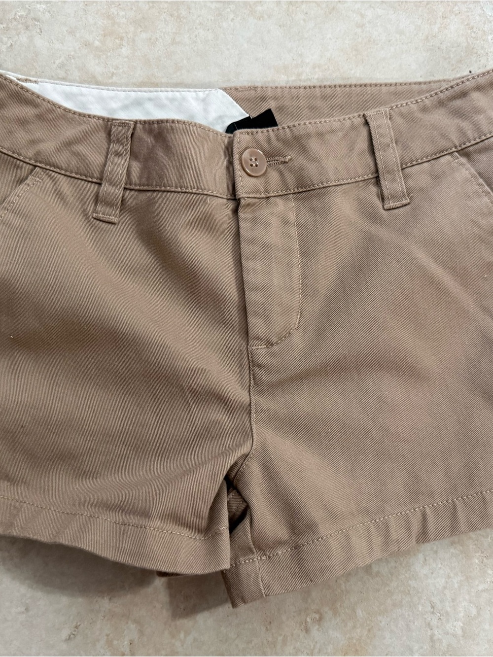 Volcom Tan Girls' Chino Shorts